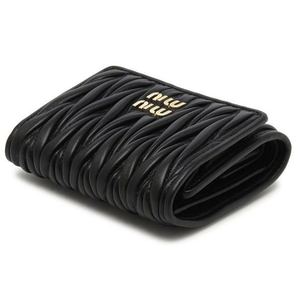 miu miu 編み込みデザイン 二つ折り財布 miu miu（ミュウミュウ） コンパクトウォレット 財布 編み込み 二