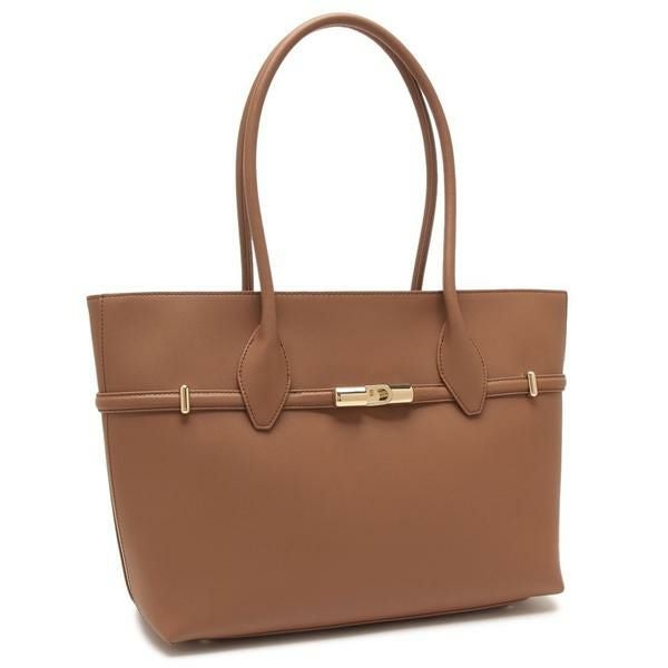 未使用級　FURLA ブラウン ビジネスバッグ　A4 トートバッグ FURLA（フルラ） バッグ レディース トートバッグ アウトレット レザー