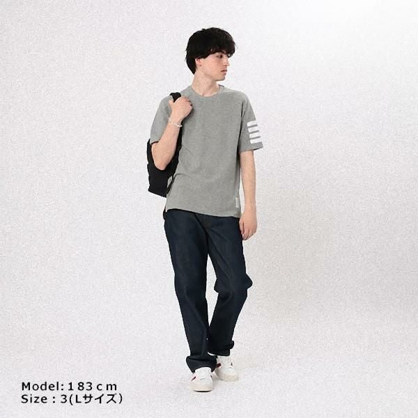 トムブラウン Tシャツ カットソー ショートスリーブT グレー メンズ
