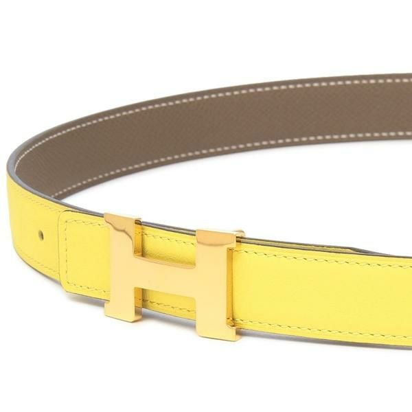 エルメス ベルト コンスタンスベルト 24mm リバーシブル イエロー