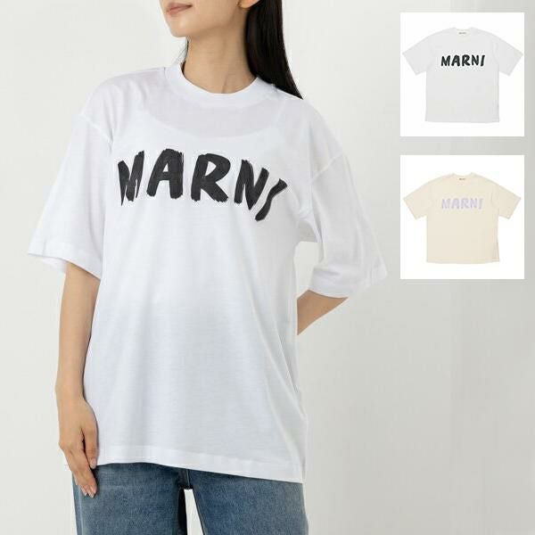MARNI マルニ コットン Tシャツ THJET49EPH USCS11 LOW01 LILY WHITE