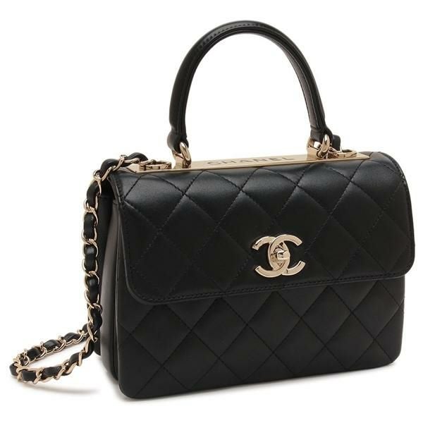 シャネル ハンドバッグ ショルダーバッグ マトラッセ CCロゴ ブラック