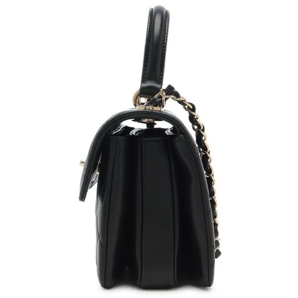 シャネル ハンドバッグ ショルダーバッグ マトラッセ CCロゴ ブラック