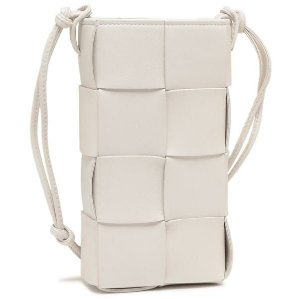 美品 Bottega Veneta ボッテガヴェネタ カセット カーフレザー ショルダーバッグ 667048 VCQ72 ホワイト メンズ レディース 古着 中古 USED BOTTEGA VENETA - 美品 Bottega Veneta ボッテガヴェネタ カセット