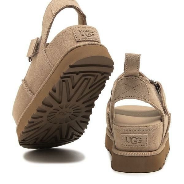UGG アグ サンダル ゴールデンスターハイ プラットフォーム ベージュ