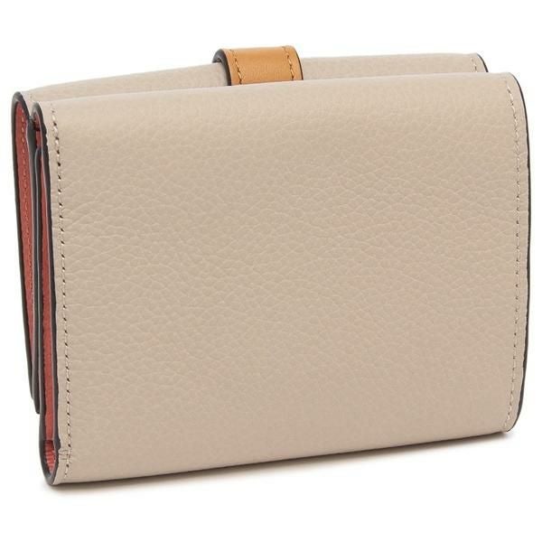 ⭐*︎様 LOEWE ロエベ 三つ折り財布 ベージュ×ピンク ロエベ 三つ折り財布 ANAGRAM アナグラム ミニ財布 ベージュ ピンク