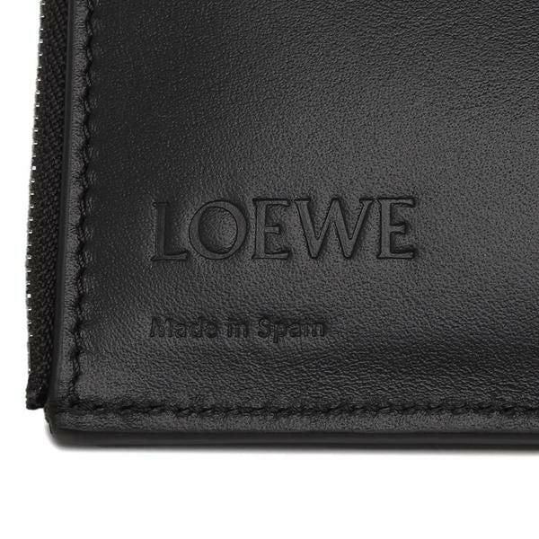 ロエベ 三つ折り財布 ANAGRAM アナグラム ミニ財布 ブラック