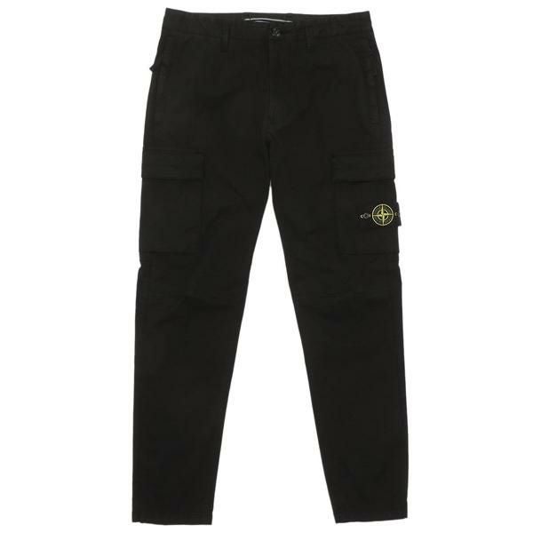 ストーンアイランド ブラック ワークパンツ ストーンアイランド パンツ ブラック メンズ STONE ISLAND 8115337F6