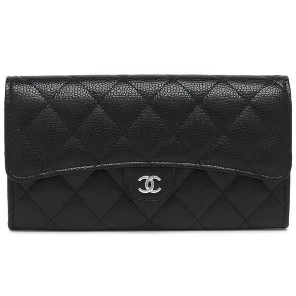 CHANEL(シャネル) 長財布 マトラッセ ライトブラウン シルバー金具 レザー CHANEL(シャネル) 長財布 マトラッセ ライトブラウン シルバー金具