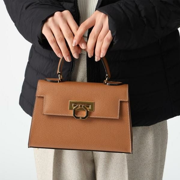■未使用■　カルボッティ ２WAY ショルダー ハンド バッグ レザー ブラウン 【369360】2 中古・古着通販】CARBOTTI (カルボッティ) 2WAYショルダーバッグ