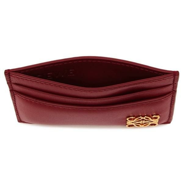 ロエベ カードケース アナグラム パファー レッド レディース LOEWE