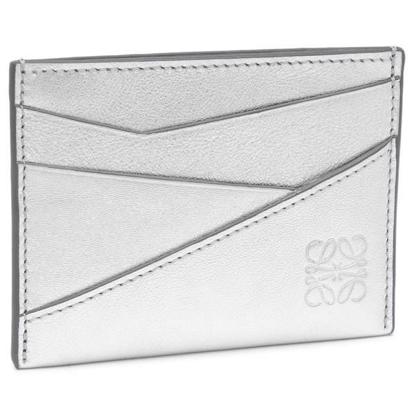 【美品】LOEWE シルバー ラウンドケース　ロエベ LOEWE（ロエベ） ラウンドファスナー長財布 PUZZLE EDGE ZIPPED OPEN