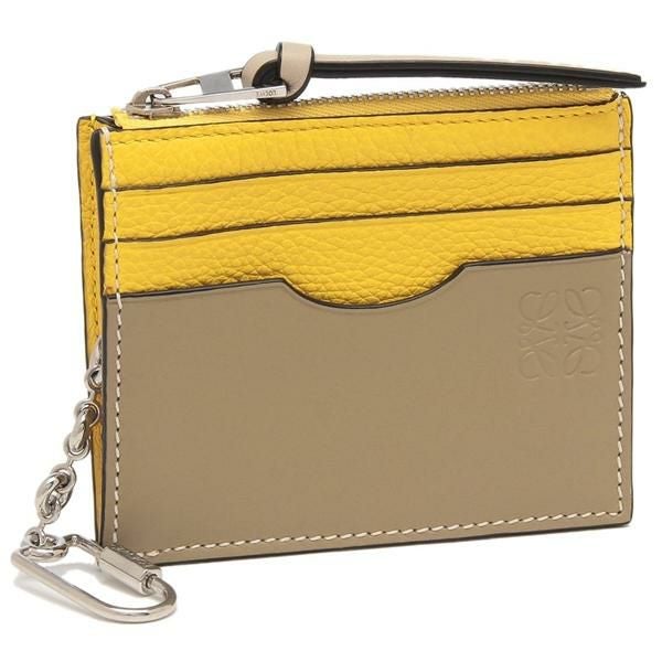 ロエベ LOEWE ケース アナグラム フラグメントケース カードケース イエロー LOEWE - 美品 ロエベ アナグラム カードケース フラグメントケース