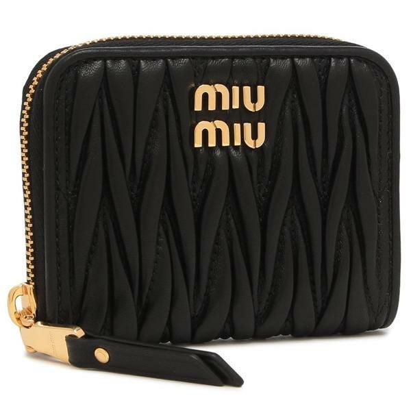 ミュウミュウ 三つ折り財布 ヴィッテロダイノレザー ミニ財布