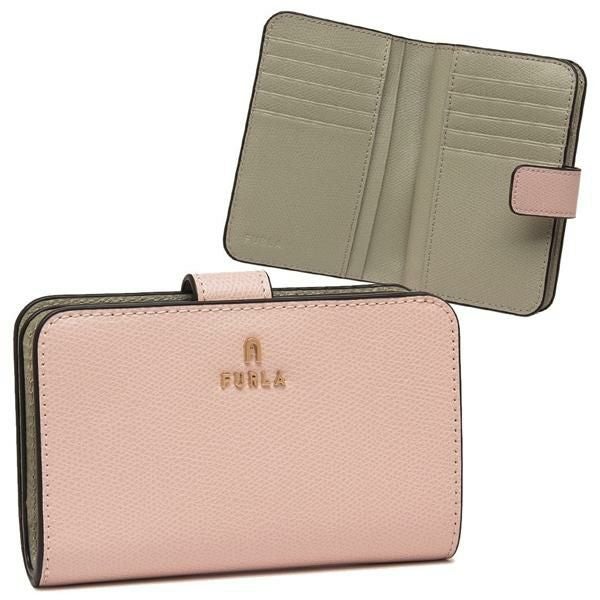 FURLA ピンクベージュ 二つ折り財布　カメリア　美品 FURLA（フルラ） 並行輸入 2つ折り財布 カメリア WP00304 ARE000 3401S