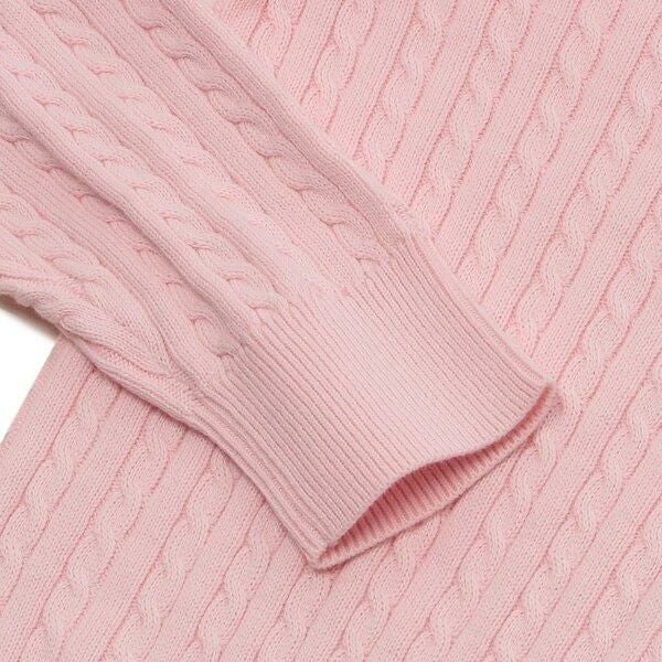 Polo by Ralph Lauren ピンク コットンカーディガン M ポロ ラルフローレン ミニ ケーブル コットン カーディガン POLO Ralph