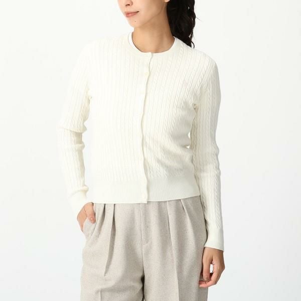 新品　ラルフローレン　RalphLauren ホワイトカーディガン POLO RALPH LAUREN（ポロ・ラルフローレン） カーディガン リラックス