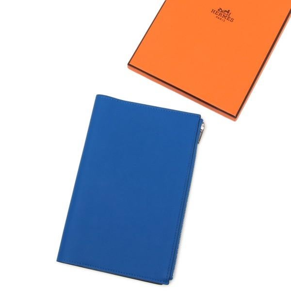 エルメス ノートパッド EAジップ シルバー金具 W刻印 バイカラー