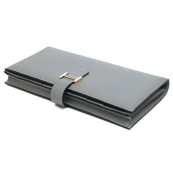 HERMES エルメス ベアン デュプリ グレーエレファント 長財布 □K刻印 HERMES（エルメス） 超豪華 長財布 ベアン アリゲーター クロコダイル