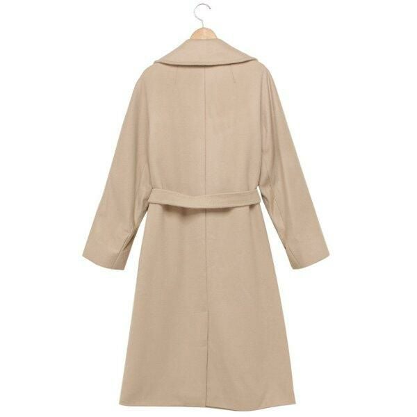 MAXMARA イブルース ロングコート ウール ベージュ マキシ丈 42 マックスマーラ Max Mara MAX MARA ガウンコート MANUELA 1 マニュエラ