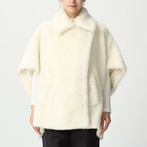 マックスマーラ ケープ コート テベ テディベア ケープ ポンチョ