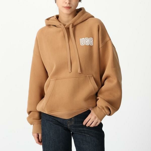 ugg アグ　パーカー　フーディー UGG アグ パーカー フーディー スウェットUGG ロゴ フーディ ベージュ