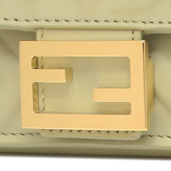 フェンディ 三つ折り財布 バゲット マイクロ FFロゴ ミニ財布 カーキ