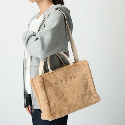 マルニ トートバッグ ショルダーバッグ バスケットショッパー ベージュ 