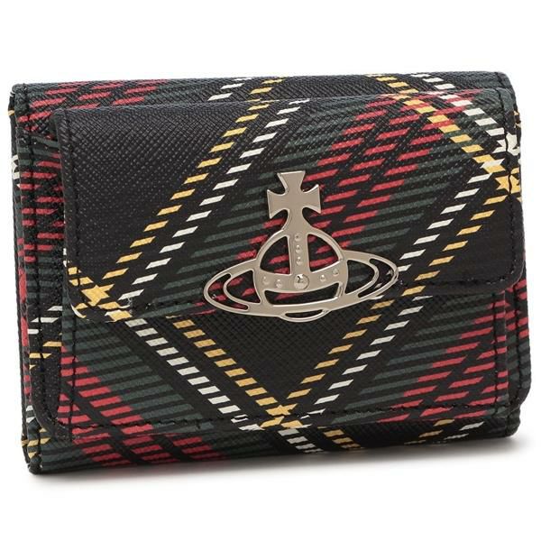 ヴィヴィアンウエストウッド 二つ折り財布 ダービー グリーン マルチ