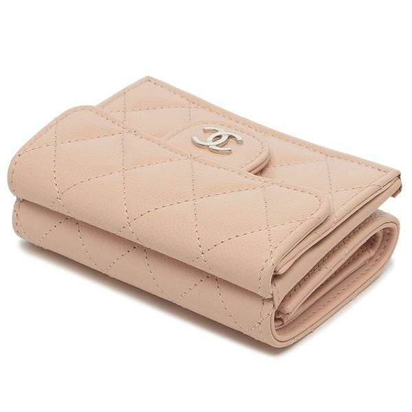 シャネル 三つ折り財布 マトラッセ ミニ財布 CCマーク ココマーク