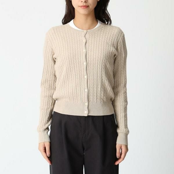 【大人気】POLO RALPH LAUREN：カーディガンウール　ベージュ 中古・古着通販】POLO RALPH LAUREN (ポロ・ラルフローレン) ウール