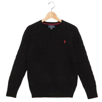 ポロラルフローレン 子供服 ニット セーター フラッグ ネイビー キッズ 