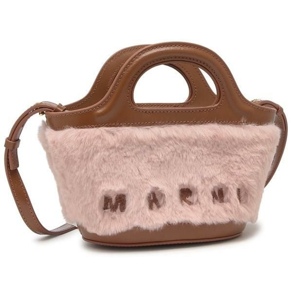 マルニ ハンドバッグ かごバッグ ポッドキッドバッグ ピンク マルチ