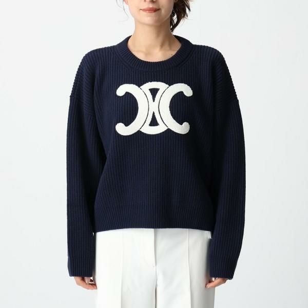 セリーヌ シャツ ブラウス ロミーシャツ トリオンフ グレー レディース