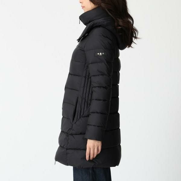 タトラス ダウンジャケット コート ポリテアマ ブラック レディース