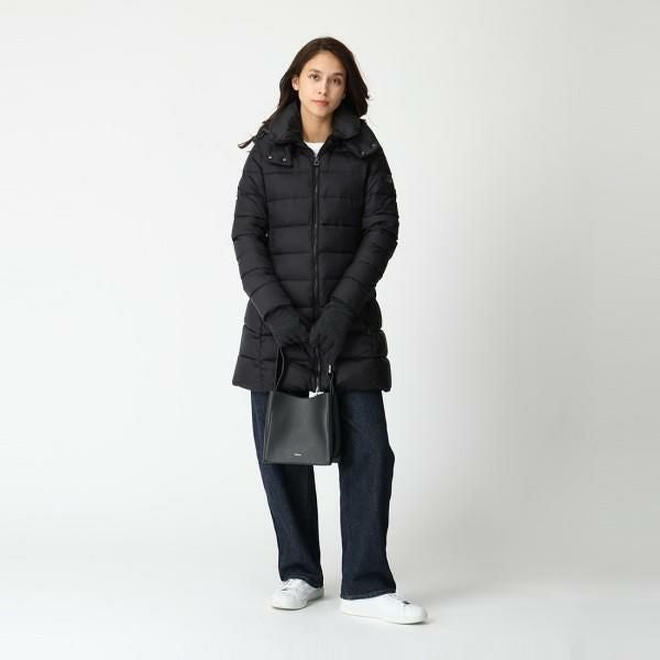 TATRAS タトラス CAPTA モッズコートsize04 ブラック 綿 ポリ タトラス TATRAS コート レディース ボア ロングコート ノーカラー