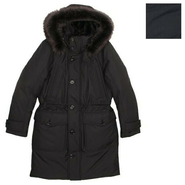 タトラス ポリテアマ 23aw 01サイズ ブラック ダウン コート ロング タトラス TATRAS 23AW POLITEAMA ダウンコート 01 S ロング ロゴ
