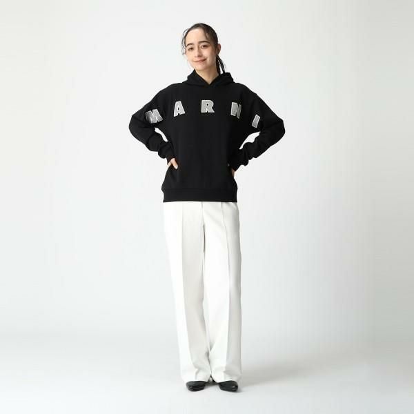 マルニ パーカー フーディー 子供服 ロゴワッペン付き レディース 大人 マルニ パーカー フーディー 子供服 ロゴワッペン付き レディース 大人
