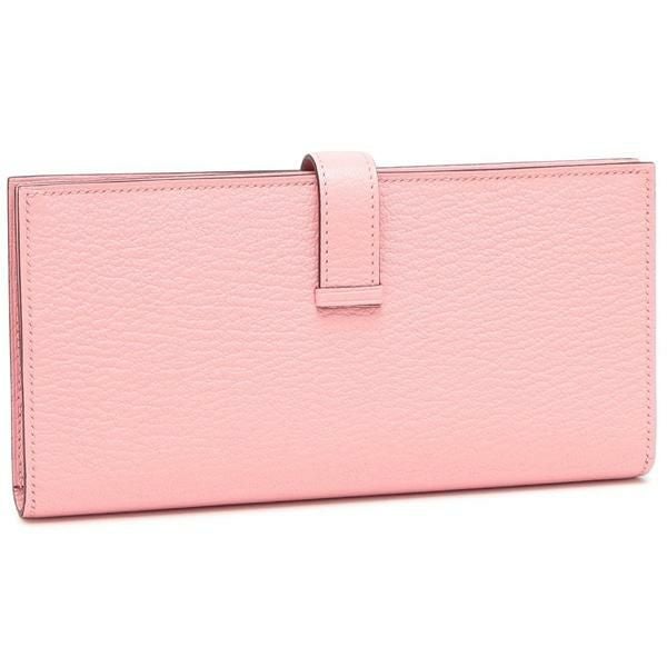 エルメス 長財布 ベアンスフレ シェーヴルミゾール K刻印 シルバー金具