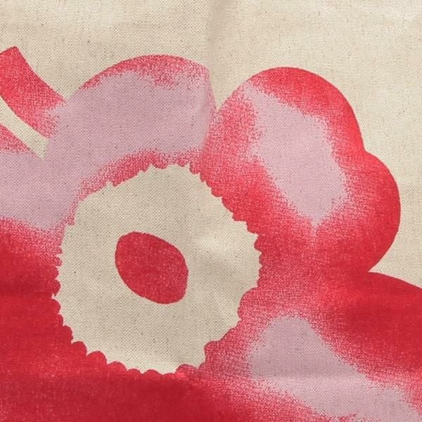 マリメッコ トートバッグ ウニッコ 花柄 レッド ホワイト レディース