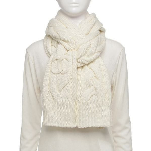 CHANEL　カシミヤ マフラー CHANEL シャネル 秋冬コレクション カシミヤ＆ウール マフラー (CHANEL