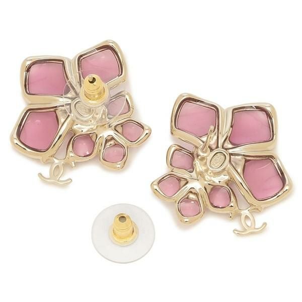 シャネル ピアス クルーズコレクション フラワーモチーフ 花 CCマーク