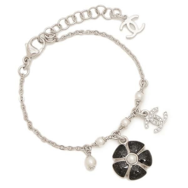 シャネル ブレスレット バングル ココマーク CCロゴ シルバー