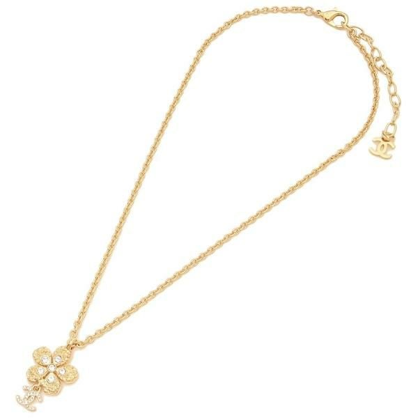 シャネル ネックレス ペンダント フラワーモチーフ 花 CCマーク ココ