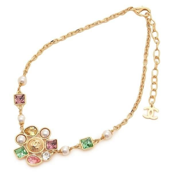 シャネル ネックレス ペンダント フラワーモチーフ 花 CCマーク ココ