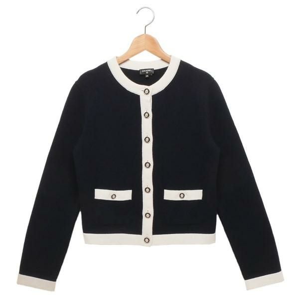 CHANELシャネル レースブルゾン ジャケット カーディガン2007年クルーズ 中古・古着通販】CHANEL (シャネル) ジップニットカーディガン
