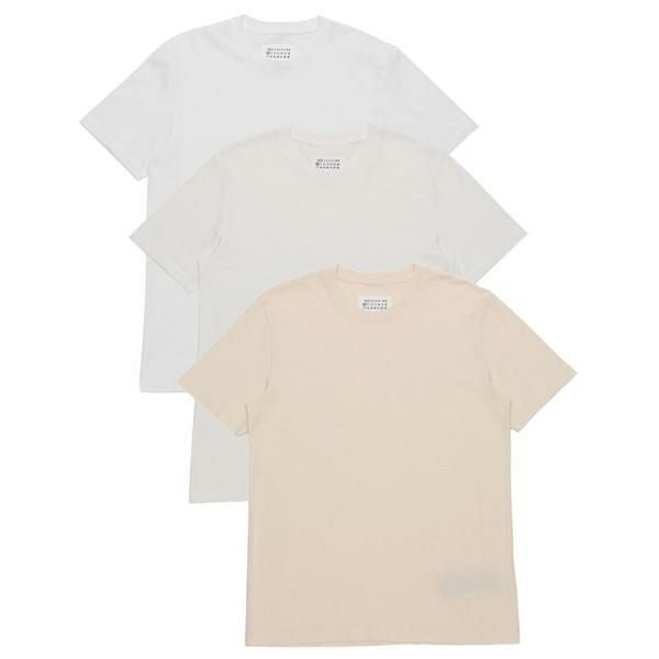 Margiela パックT ブラウン サイズM Maison Margiela メゾンマルジェラ 3P パックTシャツ S50GC0710 S23973