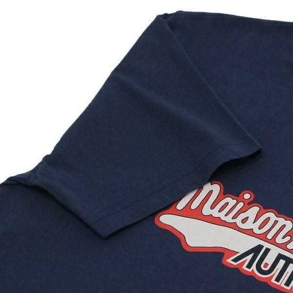 メゾンキツネ Tシャツ カットソー AUTRY オートリー コラボ ネイビー
