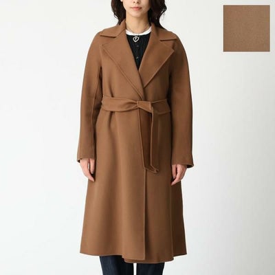 マックスマーラ コート クレス ウール カシミヤ シルク ダブルフェイス 
