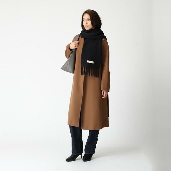 MaxMara 白タグ　キャメル100% ウールキュロット　ワイド　黒　M Max Mara/マックスマーラ通販 | [マダム] 101801 アイコンコート【送料